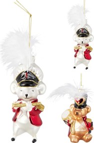 JK Home Décor - Στολίδι Στρατιώτης από Γυαλί 9x11cm 2Σχδ