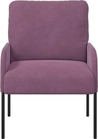 vidaXL Καναπέδες με μαξιλάρι 55cm Μοβ Κόντρα πλακέ