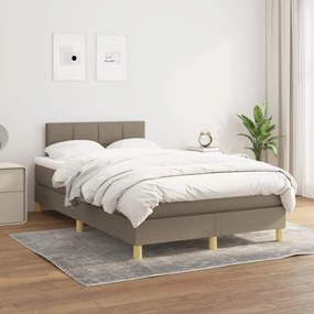 ΚΡΕΒΑΤΙ BOXSPRING ΜΕ ΣΤΡΩΜΑ TAUPE 120X200 ΕΚ. ΥΦΑΣΜΑΤΙΝΟ 3140605