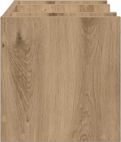 vidaXL Οργανωτής Γραφείου Μαύρη δρυς 44,5 x 24 x 25 εκ