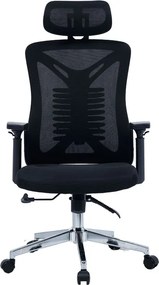 Καρέκλα γραφείου διευθυντή WING mesh μαύρο 65x61x117/125