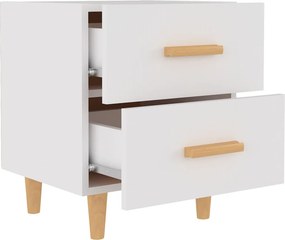 vidaXL Κομοδίνα 2 τεμ. Λευκά 40 x 35 x 47,5 εκ.