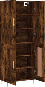 vidaXL Ντουλάπι Καπνιστή Δρυς 69,5x34x180 εκ. από Επεξεργασμένο Ξύλο