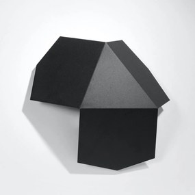 Απλίκα Τοίχου Sollux Tre Black SL.0425