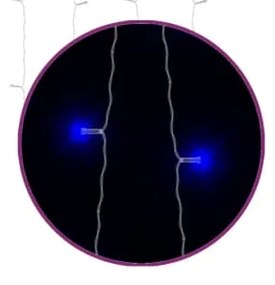 vidaXL Κουρτίνα LED Φωτάκια 300 LED Μπλε 3 x 3 μ. 8 Λειτουργίες