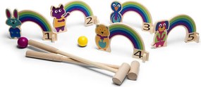 Ξύλινο Παιχνίδι Δραστηριότητας Bs Toys Rainbow Croquet