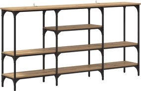 vidaXL Τραπέζι κονσόλας artisan δρυς 160 x 29 x 80 εκ.