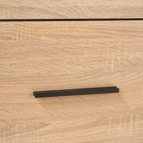 ΜΠΟΥΦΕΣ SOLO 150X41X82CM SONOMA ΜΕ WENGE ΚΑΙ MDF ΚΑΜΠΥΛΩΤΟ ΤΕΛΕΙΩΜΑ ΣΤΙΣ ΠΟΡΤΕΣ.