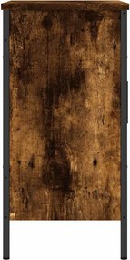 vidaXL Ντουλάπι Νιπτήρα Μπάνιου Καπνιστή Δρυς 60x30x60 εκ. Επεξ. Ξύλο