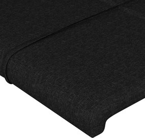 vidaXL Κεφαλάρι Μαύρο 160x5x118/128 εκ. Ύφασμα