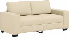 vidaXL Διθέσιος Καναπές Κρεμ 180x77x82 εκ. Ύφασμα