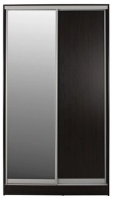 Ντουλάπα Συρόμενη ADLER Δίφυλλη με Καθρέπτη Wenge 120x60x220Υεκ. 120x60x220 εκ.