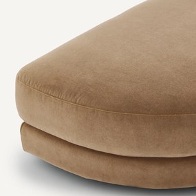 Υποπόδιο σύνθεσης από stonewashed βελούδο, TIBERIO