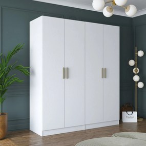Ντουλάπα Λευκό BRATALE 180x57.5x210