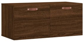 vidaXL Ντουλάπι Τοίχου Καφέ Δρυς 80x36,5x35 εκ. Επεξεργασμένο Ξύλο