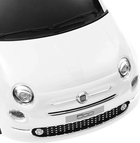vidaXL Παιδικό Αυτοκίνητο Ηλεκτρικό Fiat 500 Λευκό