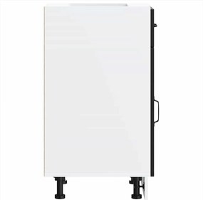 vidaXL ντουλάπι βάσης κουζίνας Kalmar Μαύρο από Επεξεργασμένο Ξύλο