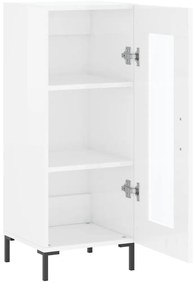 vidaXL Ντουλάπι Γυαλιστερό Λευκό 34,5x34x90 εκ. Επεξεργασμένο Ξύλο