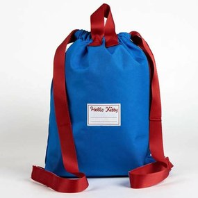 Σχολική Τσάντα με Σχοινιά Hello Kitty Μπλε 27 x 33 cm