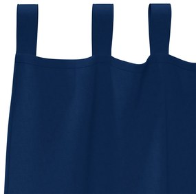 vidaXL Κουρτίνες 2 pcs Σκούρο Μπλε 245 x 140 εκ. Πολυεστέρας