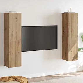 vidaXL Σετ επίπλου τηλεόρασης 4 pcs artisan δρυς 30.5 x 30 x 60 εκ.