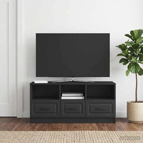 vidaXL Ντουλάπι TV Μαύρο 102 x 34,5 x 47 εκ Επεξεργασμένο Ξύλο