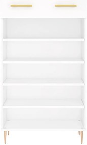 vidaXL Παπουτσοθήκη Λευκή 60 x 35 x 105 εκ. από Επεξεργασμένο Ξύλο