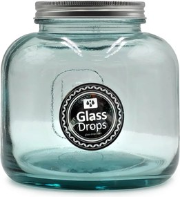 Δοχείο με καπάκι Glass Drops Storage - 1.5L