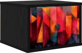 vidaXL Τοίχου κομοδίνο HEESCH Μαύρη Δρυς 36 x 33 x 25 εκ.