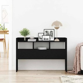 vidaXL Πλαϊνό γραφείο Μαύρη Οξυά 105 x 30 x 70 εκ Επεξεργασμένο ξύλο