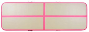 vidaXL Στρώμα Ενόργανης Φουσκωτό Ροζ 800 x 100 x 10 εκ. PVC με Τρόμπα