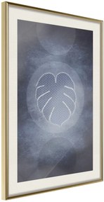 Αφίσα - Leaf in the Center - 40x60 - Χρυσό - Με πασπαρτού