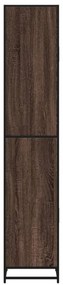 vidaXL Ντουλάπι μπάνιου καφέ δρυς 35x37,5x188,5 cm Κατασκευασμένο ξύλο