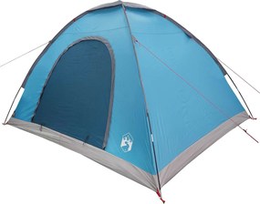 vidaXL Σκηνή Camping 4 ατόμων Μπλε 185T Πολυεστέρας με επικάλυψη PU