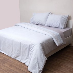 Φανελένια Σεντόνια Μονά (Σετ) Viopros Flannels 2550 Γκρι