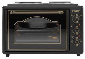 Finlux FMC-3535B Ηλεκτρικό Φουρνάκι 35lt με 2 Εστίες Μαύρο
