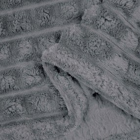 vidaXL Κουβέρτα Σκούρο Γκρι 200 x 150 cm Μαλλί