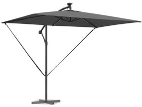 vidaXL Ομπρέλα Cantilever Banana Ανθρακί 294 x 200 x 254 εκ.