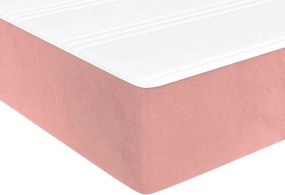 vidaXL Στρώμα με Pocket Springs 90 x 210 x 20 εκ Ροζ