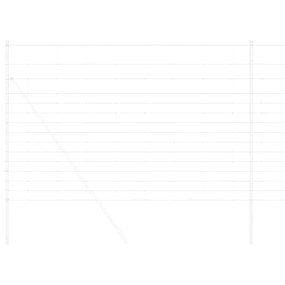 vidaXL Περίφραξη αγρού Ασημί 50 x 1.6 m Γαλβανισμένος χάλυβας