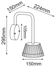 LED SMD WALL LUMINAIRE 10W 400LM 85° 230V AC 3.000K DARK GREY CRI80 IP54 30.000HRS