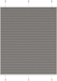 vidaXL Πλισέ περσίδα Ανθρακί 105x100 cm Πλάτος υφάσματος 104,4 cm