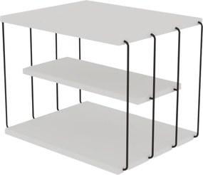 Βοηθητικό Τραπεζάκι Λευκό / Μαύρο FLIDI 50x40x33