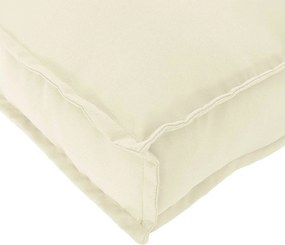 vidaXL Μαξιλάρι Ύφασμα Όξφορντ Κρεμ 120 x 40 x 12 cm