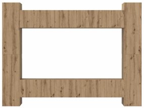 vidaXL Σετ επίπλου τηλεόρασης 10 pcs artisan δρυς 30.5 x 30 x 90 cm