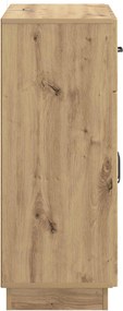 vidaXL Πλαϊνό γραφείο Artisan Δρυς 66 x 34,5 x 87 εκ.