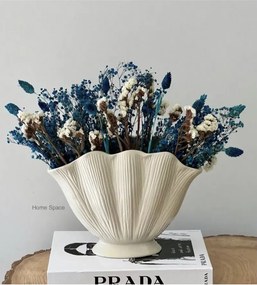 Stewehome Κεραμικό βάζο κοχύλι Μπεζ