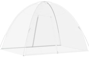 vidaXL Κουνουπιέρα Mongolia με Πόρτες 200 Δίχτυ Λευκό 200x150x140 εκ.