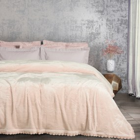 Κουβέρτα Fleece Υπέρδιπλη 220x240εκ. Blankets 1185 Ροζ Das Home