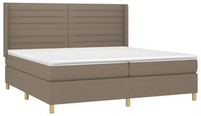 ΚΡΕΒΑΤΙ BOXSPRING ΜΕ ΣΤΡΩΜΑ TAUPE 200X200 ΕΚ. ΥΦΑΣΜΑΤΙΝΟ 3132101